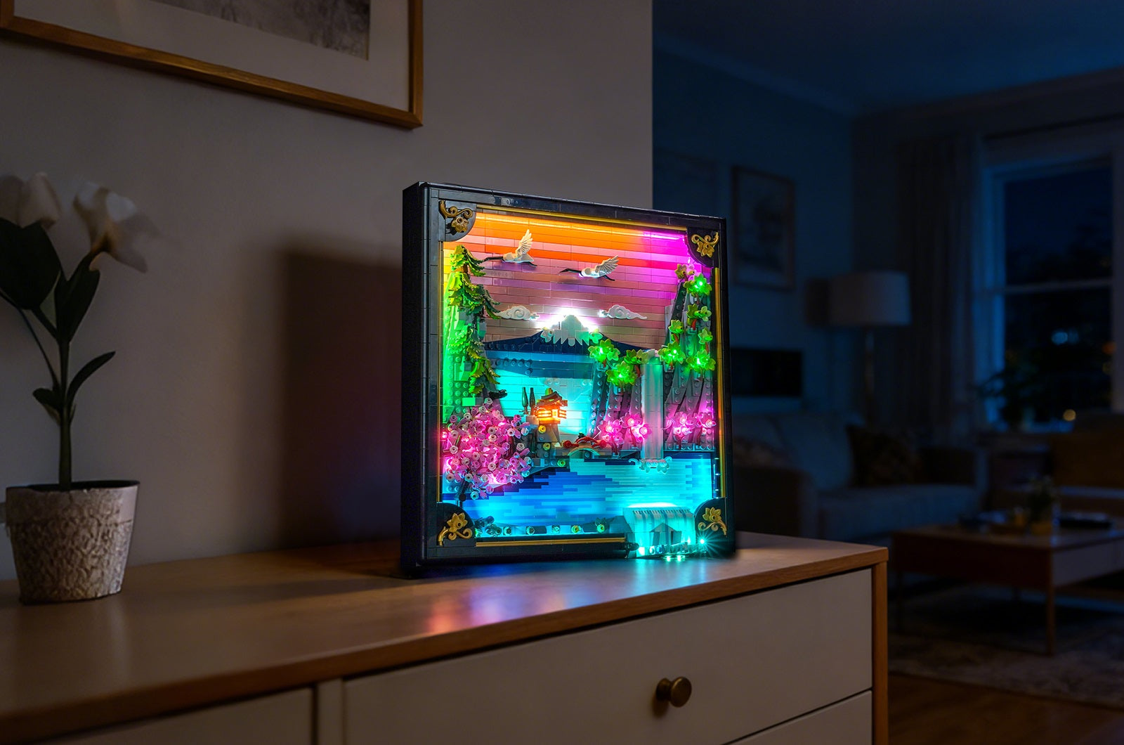 Transform Your LEGO Japanese Cherry Blossom Landscape 31218 with Light