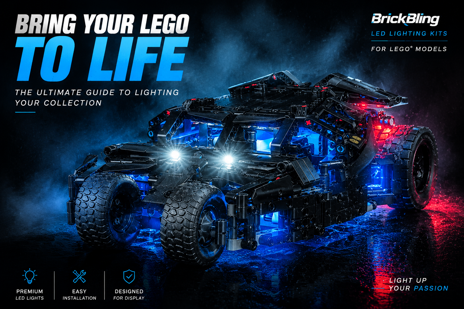 LEGO Technic 42239 Batmobile Tumbler Light Kit Review – Bring The Tumbler To Life