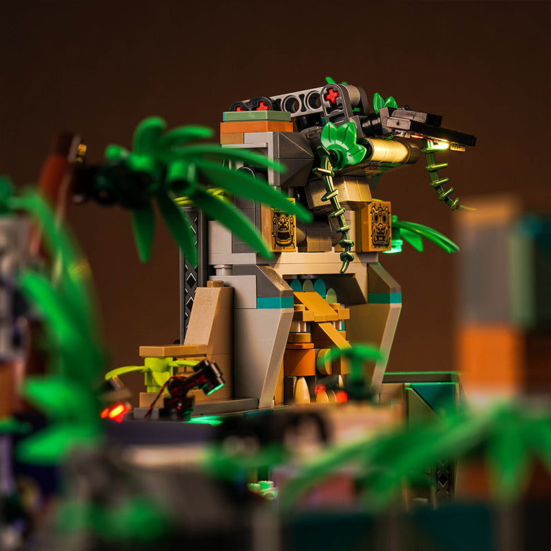 Kit d'éclairage BrickBling pour LEGO Temple de l'idole dorée 77015