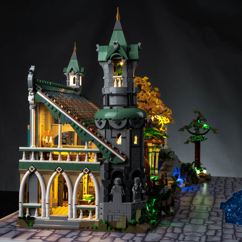 BrickBling Lichtset für LEGO Der Herr der Ringe: Bruchtal 10316