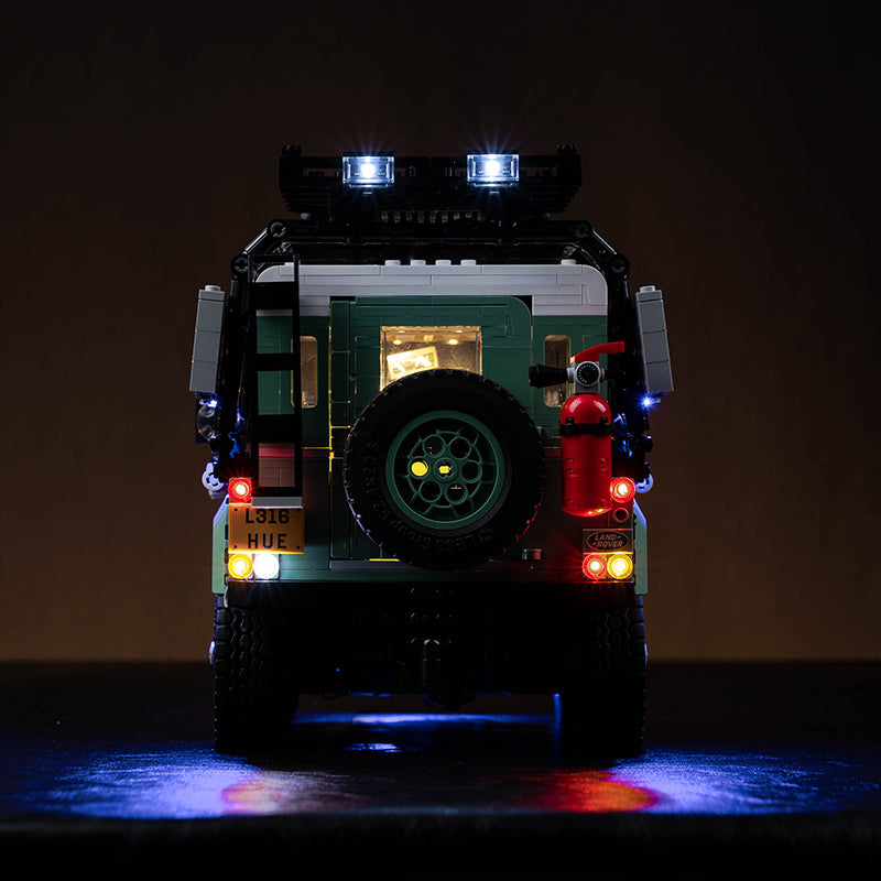 BrickBling Lichtset für LEGO Land Rover Classic Defender 90 10317