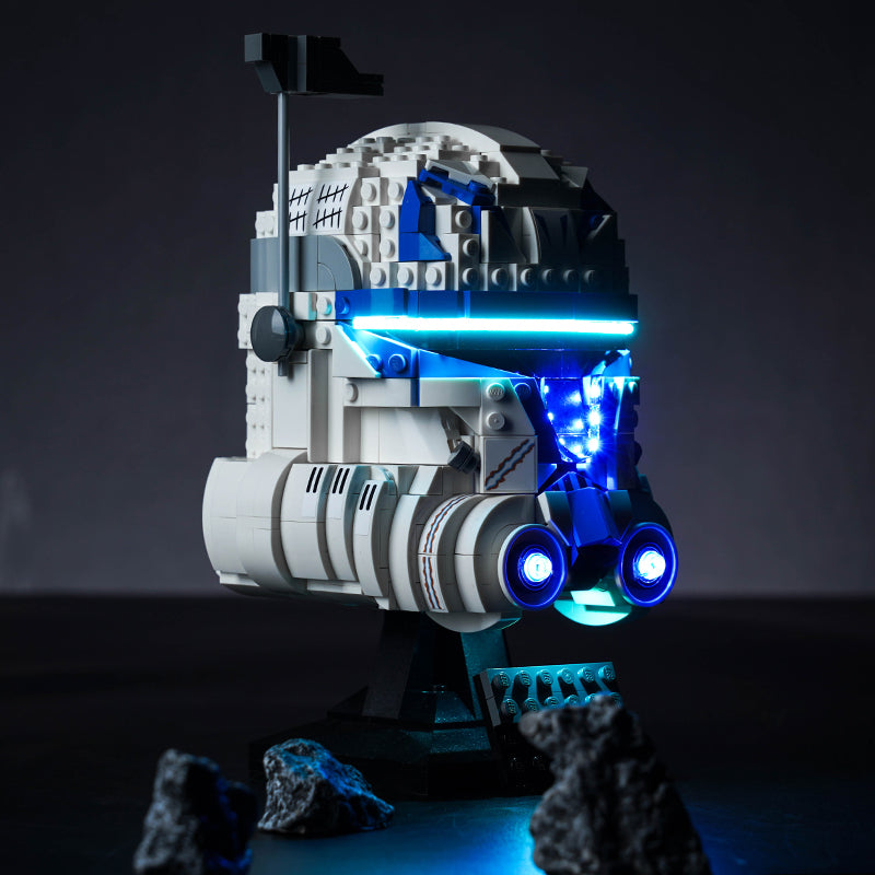 BrickBling Lichtset für LEGO Captain Rex Helm 75349, verbesserte Version