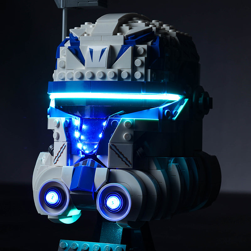 BrickBling Lichtset für LEGO Captain Rex Helm 75349, verbesserte Version