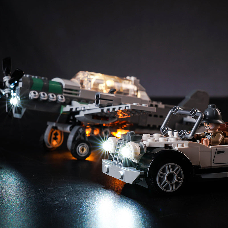 Kit d'éclairage BrickBling pour la poursuite en avion de chasse LEGO 77012