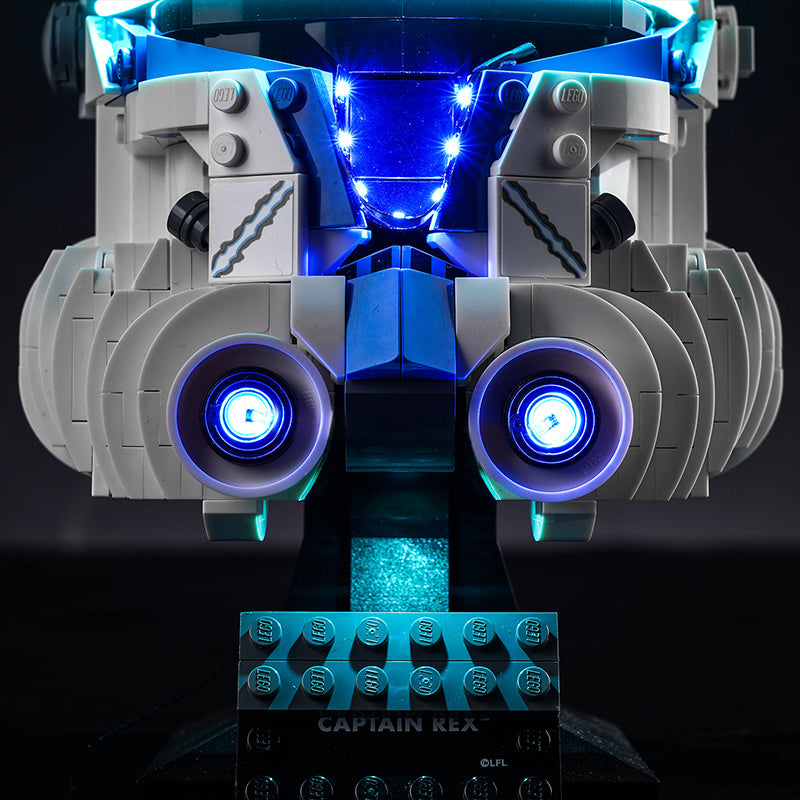 BrickBling Lichtset für LEGO Captain Rex Helm 75349, verbesserte Version