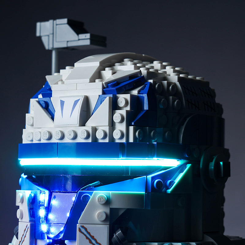 BrickBling Lichtset für LEGO Captain Rex Helm 75349, verbesserte Version