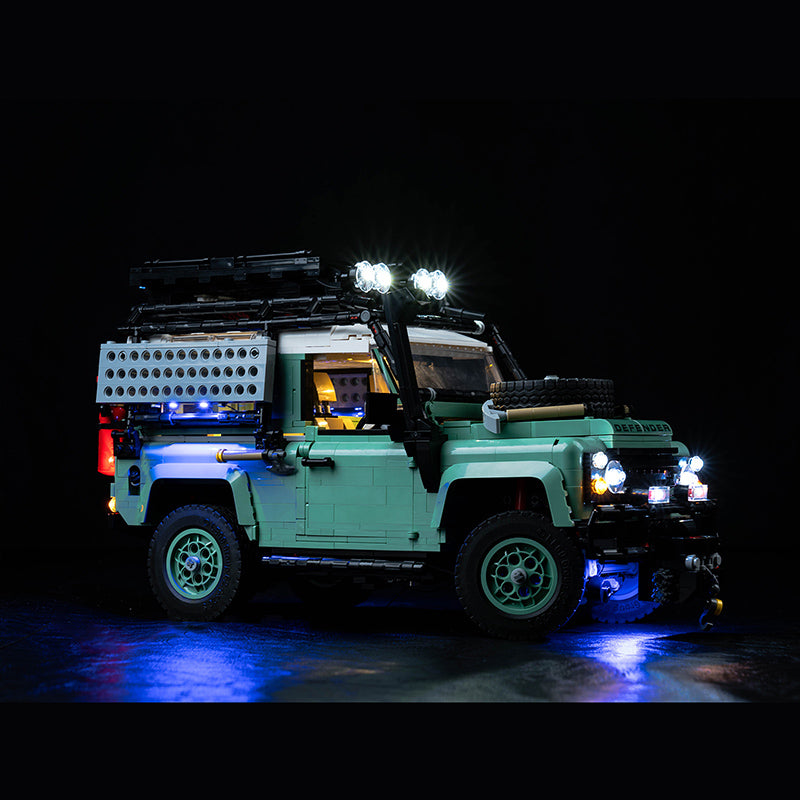 BrickBling Lichtset für LEGO Land Rover Classic Defender 90 10317