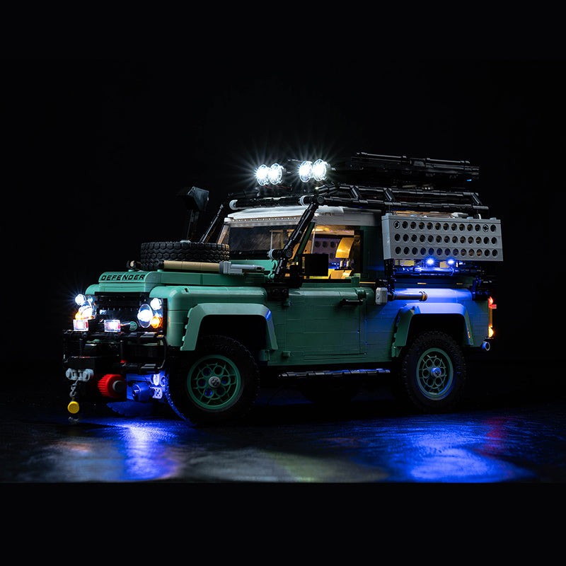 BrickBling Lichtset für LEGO Land Rover Classic Defender 90 10317