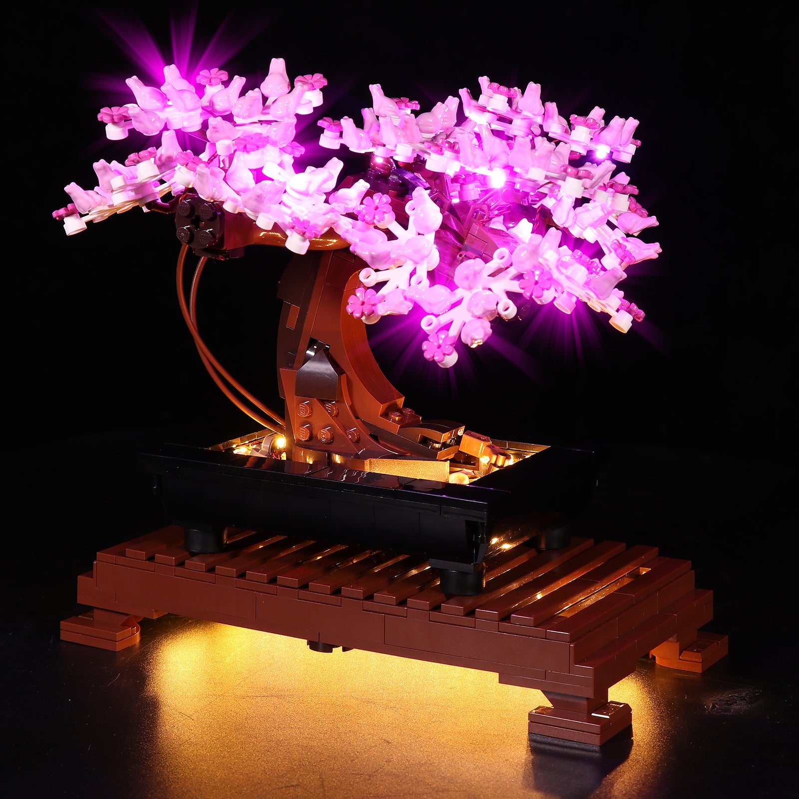 BrickBling LED Light Kit for LEGO Bonsai Tree 10281 Vibrant Pink