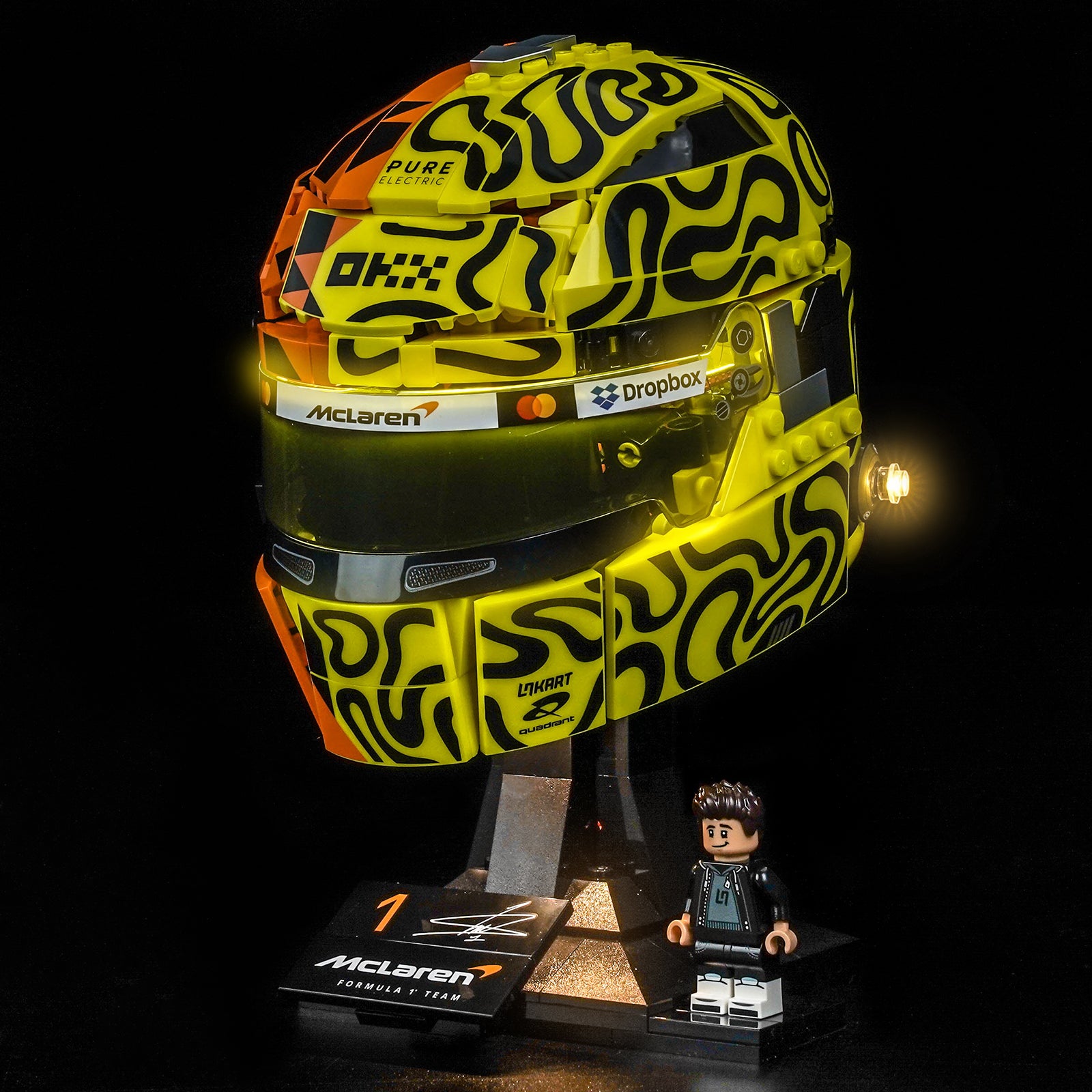 BrickBling Light Kit for LEGO Editions McLaren Mastercard F1® Team Lando Norris Helmet 43023