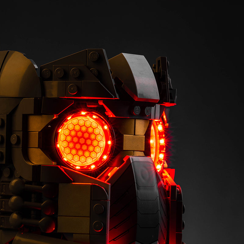Kit d'éclairage BrickBling pour le casque de LEGO Star-Lord 76251