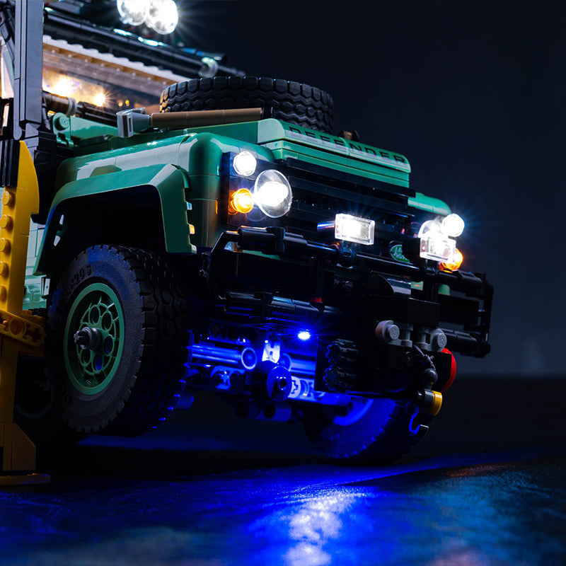 BrickBling Lichtset für LEGO Land Rover Classic Defender 90 10317