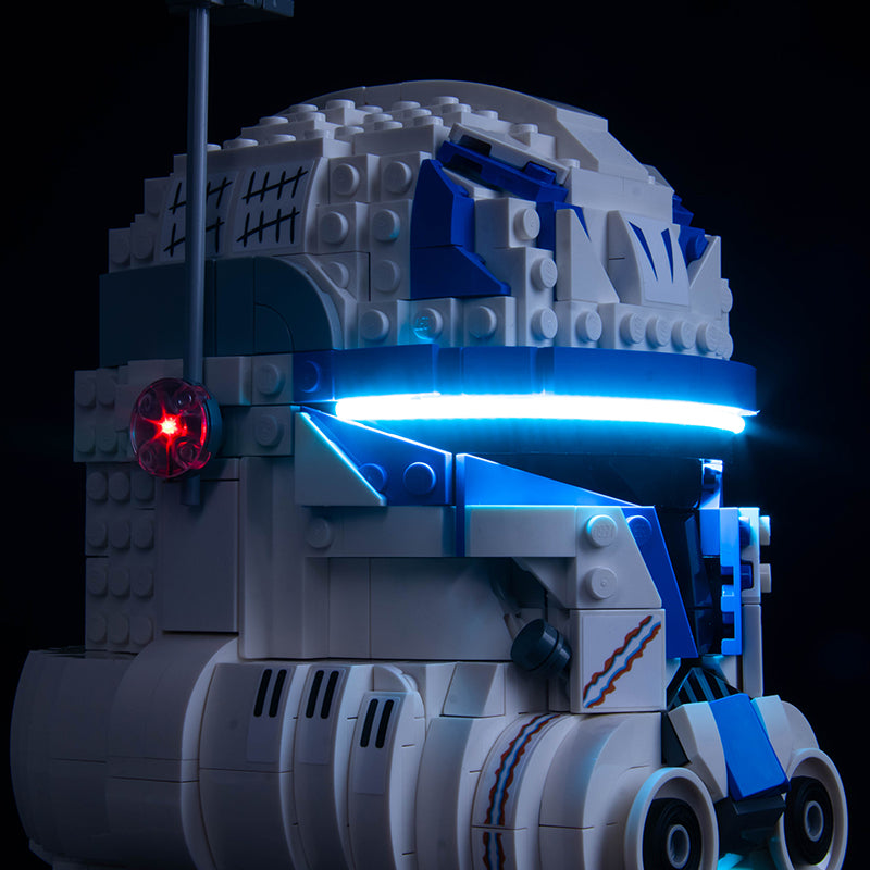 BrickBling Lichtset für LEGO Captain Rex Helmset 75349 Classic Version