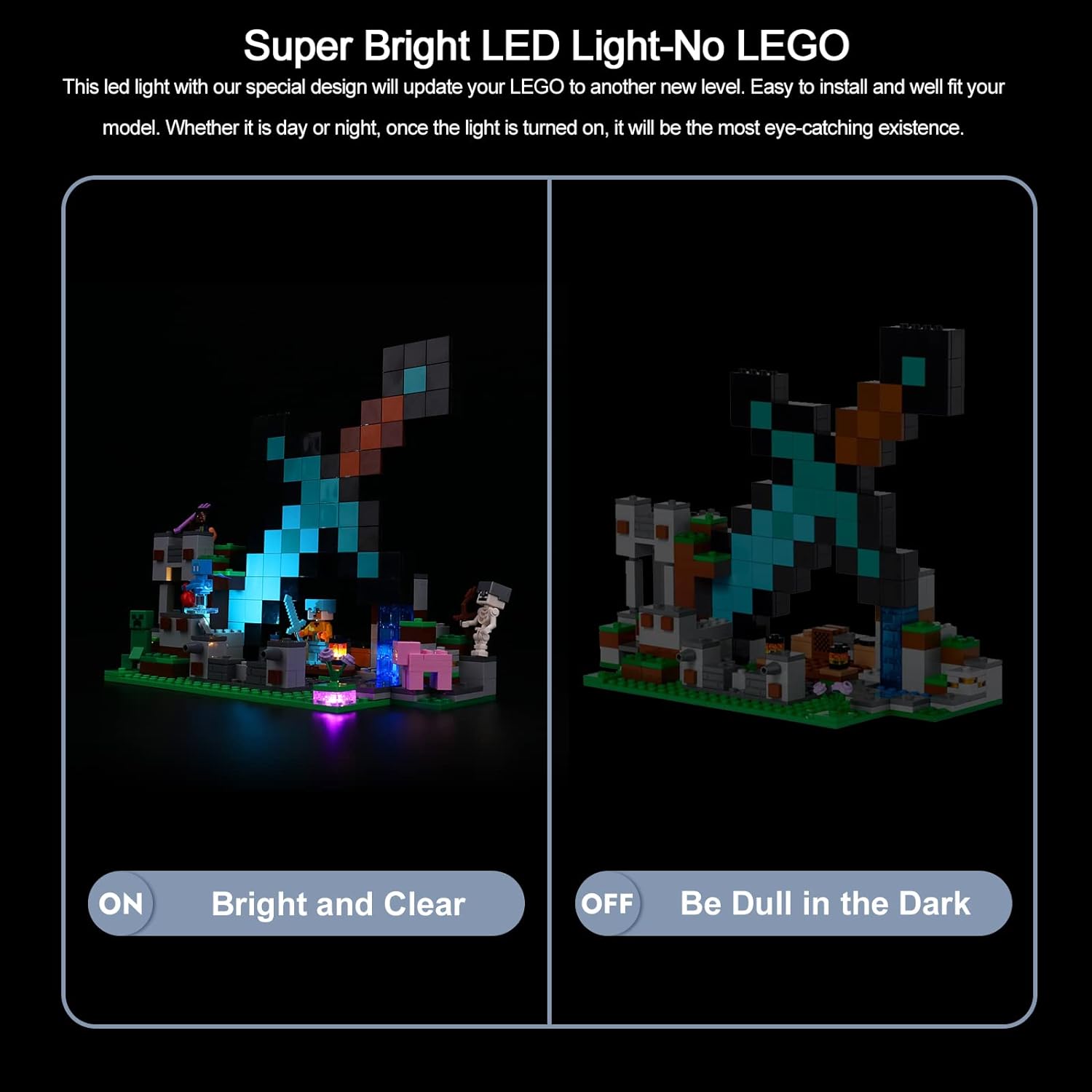 Kit d'éclairage BrickBling pour LEGO L'avant-poste de l'épée 21244
