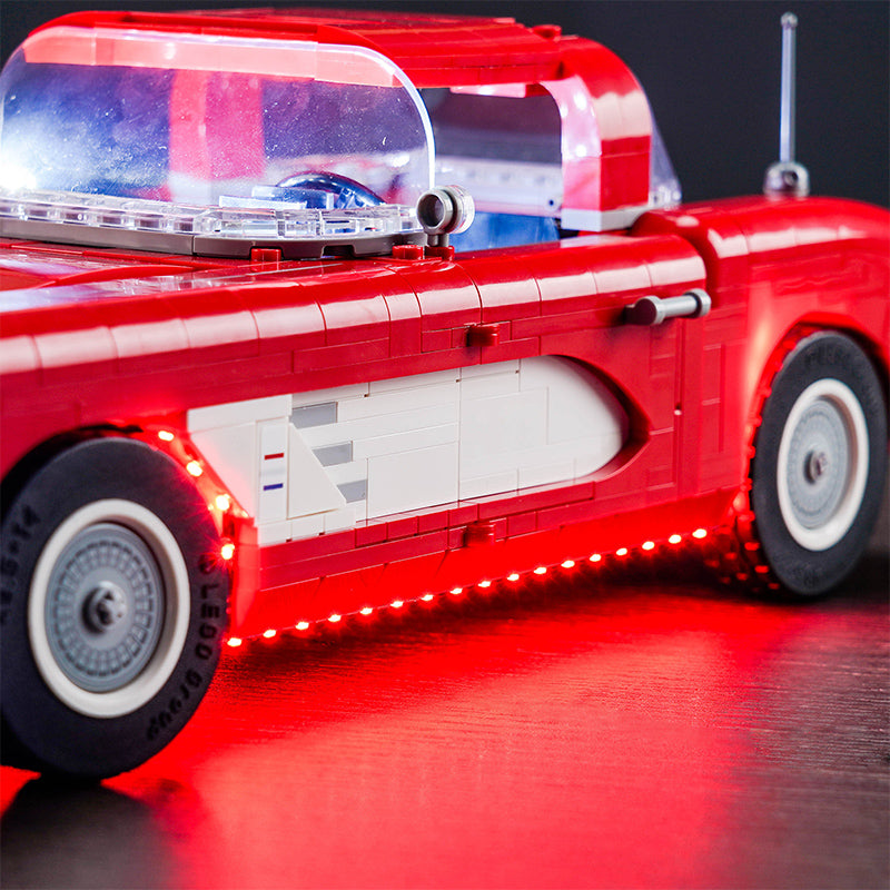 BrickBling Lichtset für LEGO Icons Chevrolet Corvette 10321, ferngesteuerte Version
