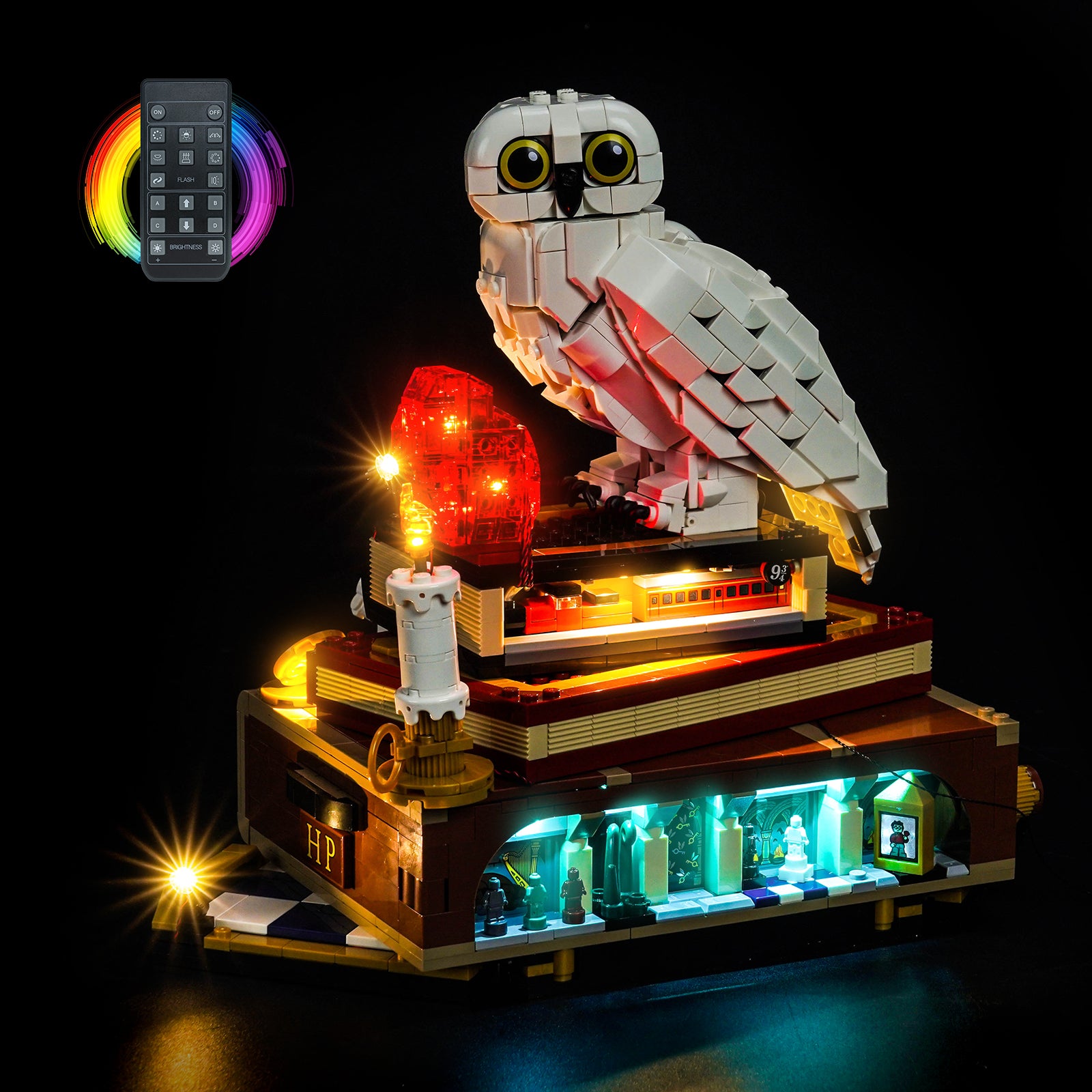 Kit d'éclairage BrickBling pour LEGO Harry Potter à l'école des sorciers – Édition Collector 76466
