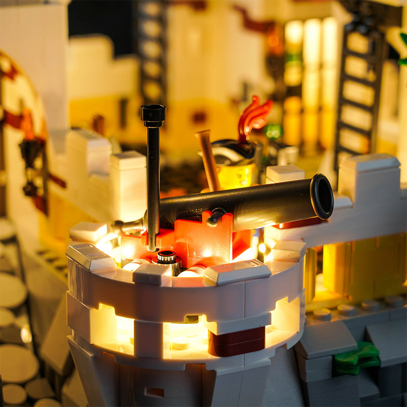 Kit d'éclairage BrickBling pour la forteresse LEGO Eldorado 10320