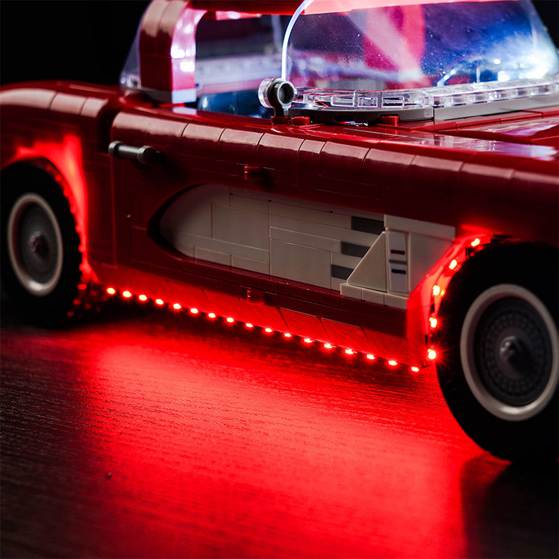 BrickBling Lichtset für LEGO Icons Chevrolet Corvette 10321, ferngesteuerte Version