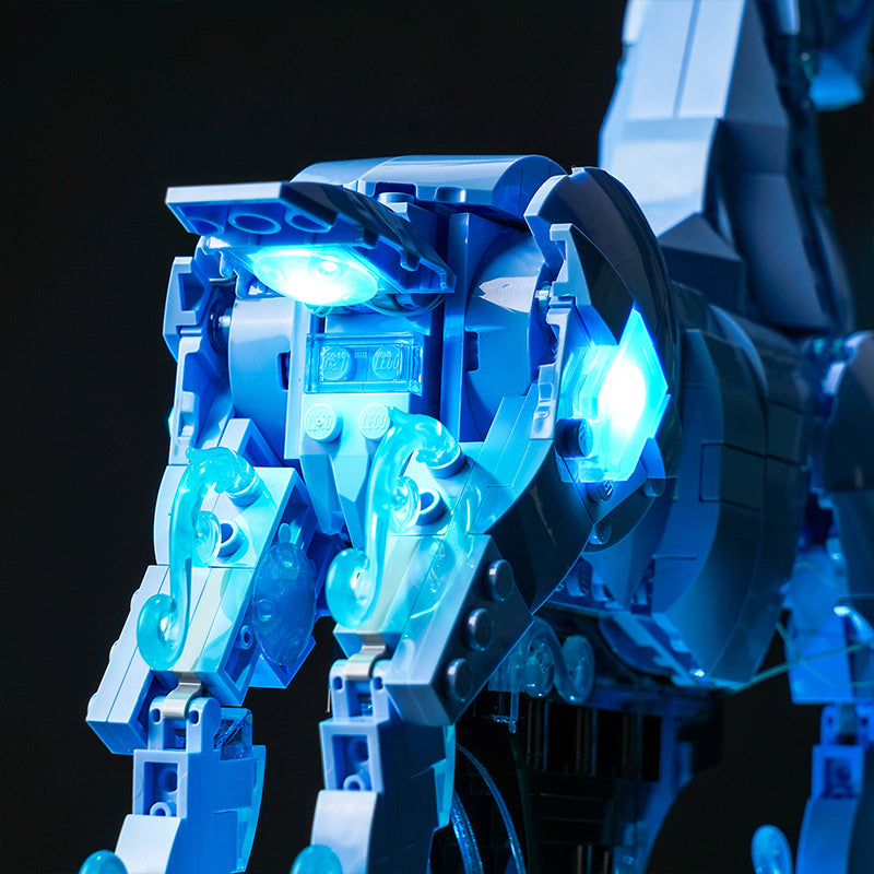 Kit d'éclairage BrickBling pour LEGO Expecto Patronum 76414 version télécommandée