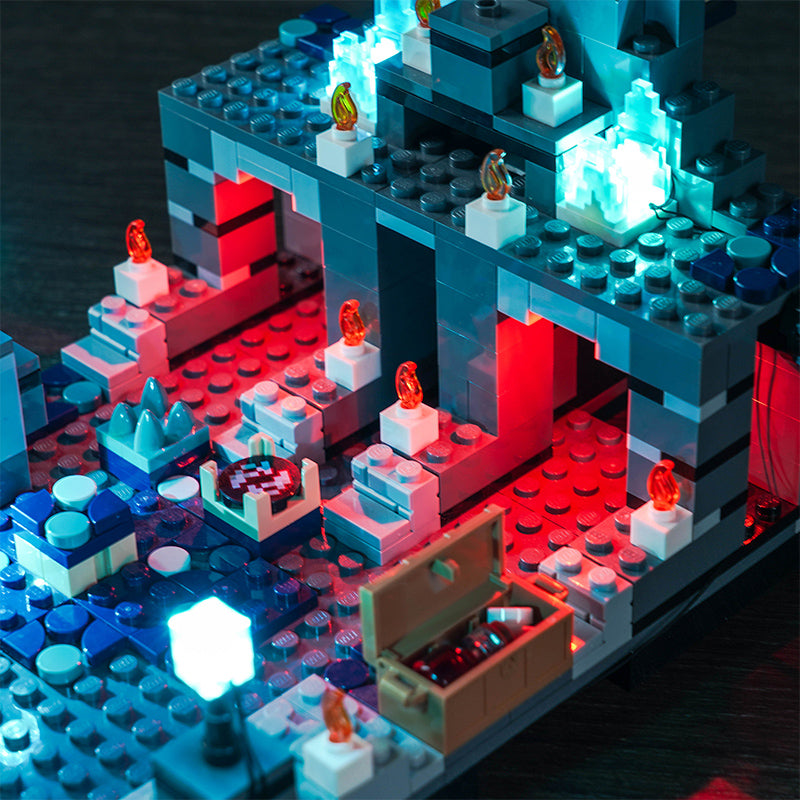 BrickBling Lichtset für LEGO Minecraft The Deep Dark Battle Playset 21246