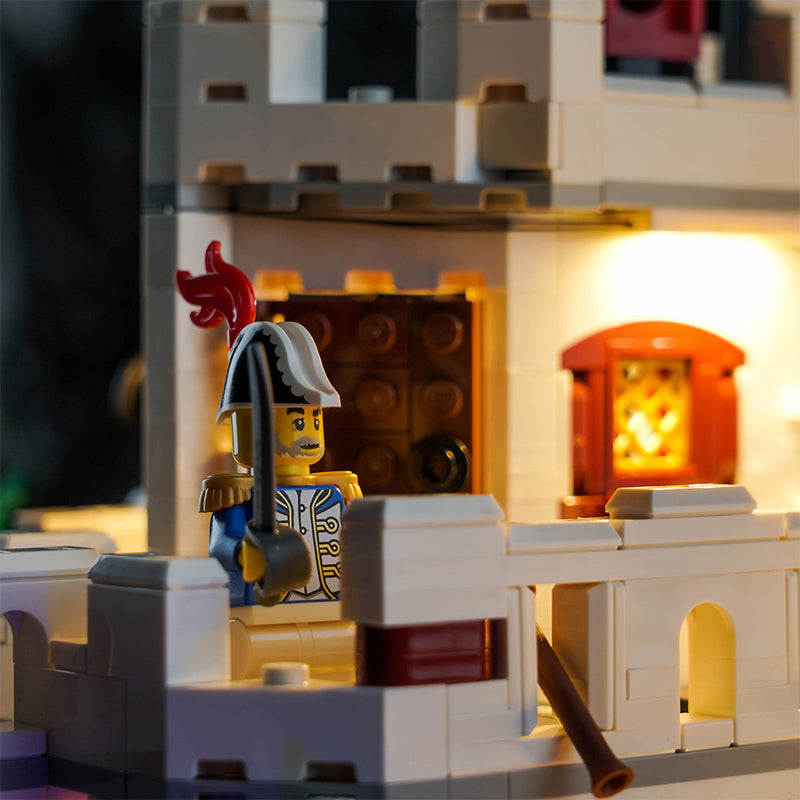 Kit d'éclairage BrickBling pour la forteresse LEGO Eldorado 10320