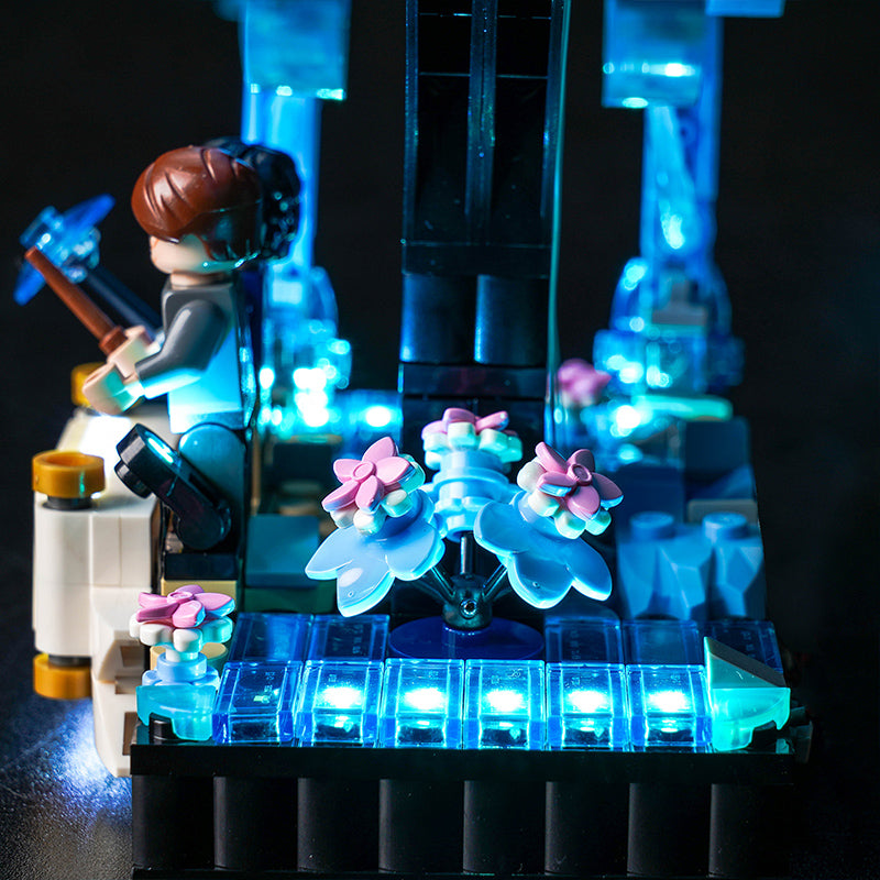 Kit d'éclairage BrickBling pour LEGO Expecto Patronum 76414 version télécommandée