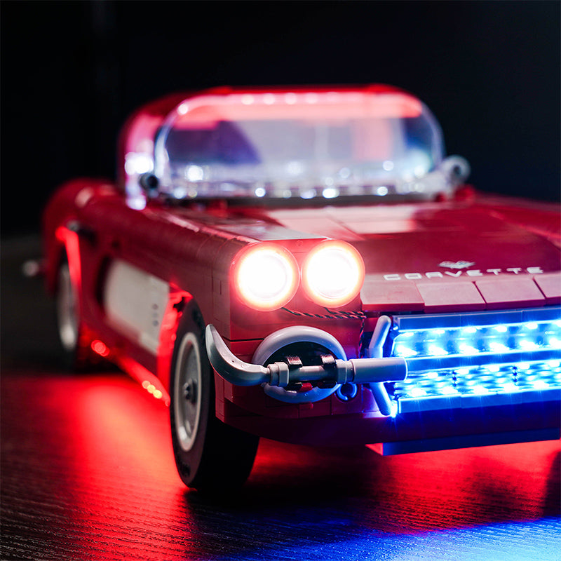 BrickBling Lichtset für LEGO Icons Chevrolet Corvette 10321, ferngesteuerte Version