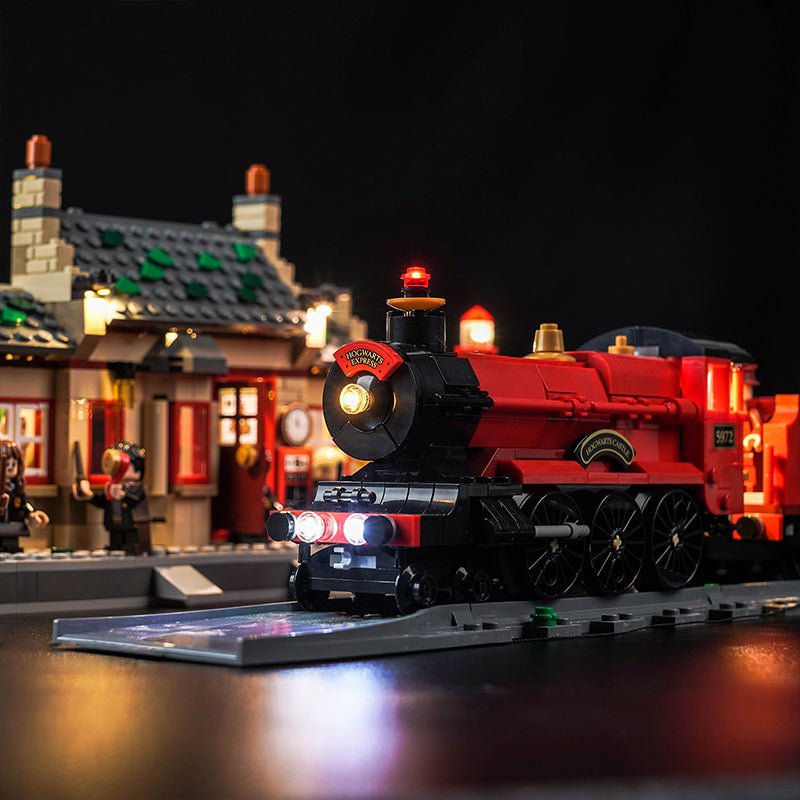 BrickBling Lichtset für LEGO Hogwarts Express™ Zugset mit Hogsmeade Station™ 76423