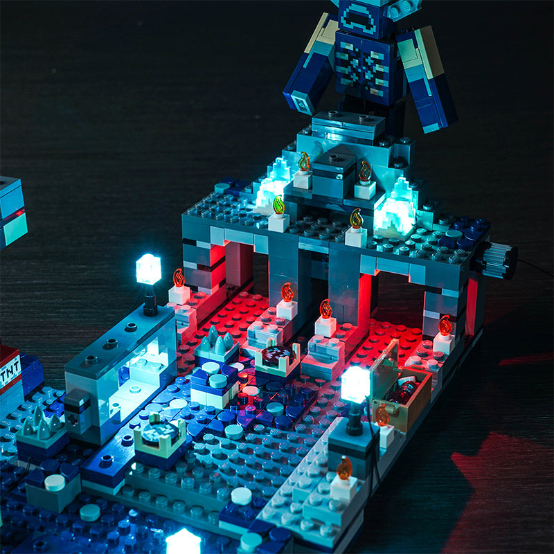 BrickBling Lichtset für LEGO Minecraft The Deep Dark Battle Playset 21246