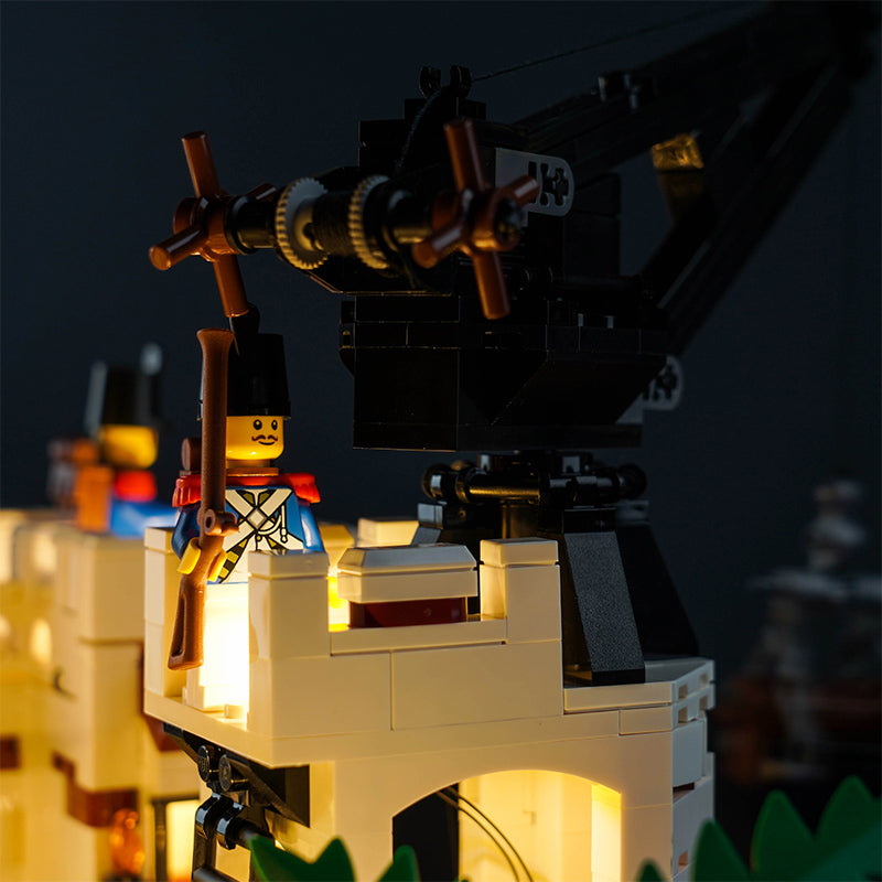 Kit d'éclairage BrickBling pour la forteresse LEGO Eldorado 10320