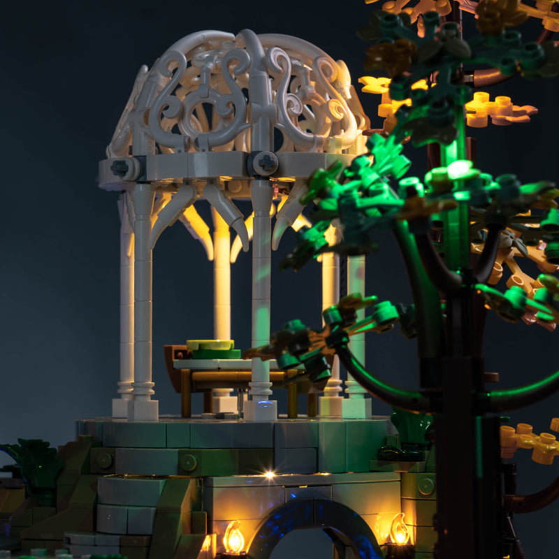 BrickBling Lichtset für LEGO Der Herr der Ringe: Bruchtal 10316