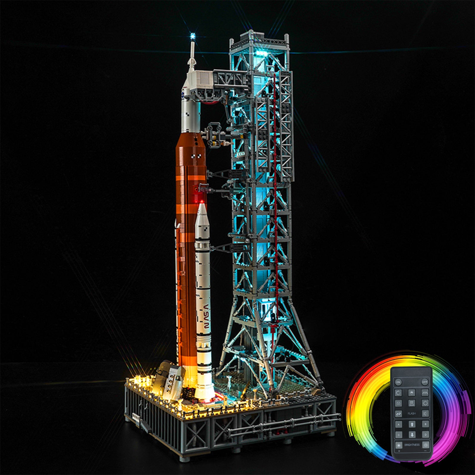 Light Kit for LEGO NASA Artemis Space Launch System 10341 GC Version Remote Control Version