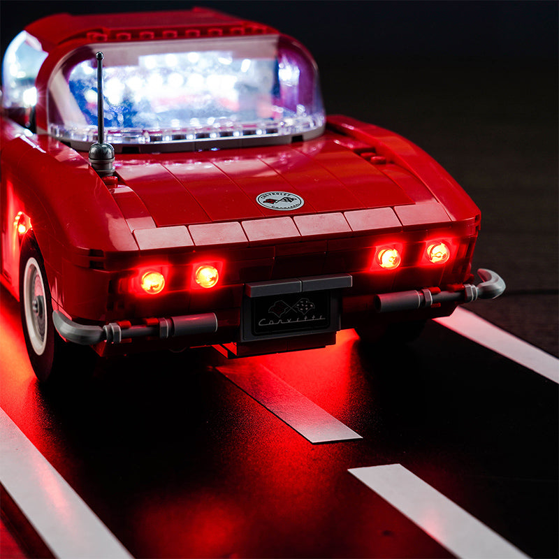 BrickBling Lichtset für LEGO Icons Chevrolet Corvette 10321, ferngesteuerte Version