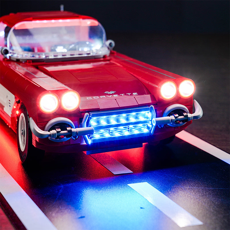 BrickBling Lichtset für LEGO Icons Chevrolet Corvette 10321, ferngesteuerte Version