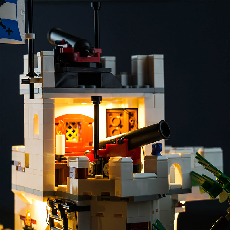 Kit d'éclairage BrickBling pour la forteresse LEGO Eldorado 10320