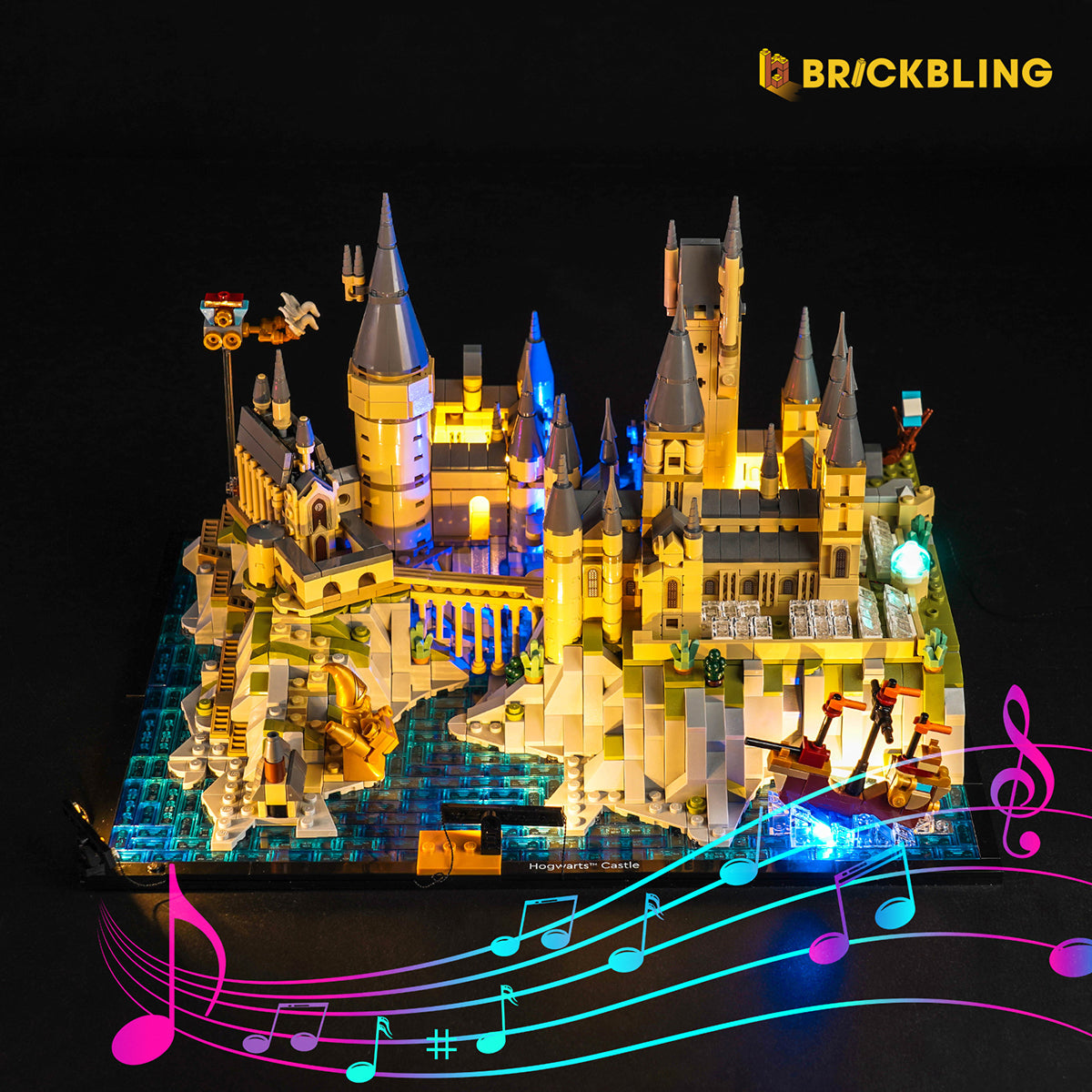 BrickBling Light Kit for LEGO Hogwarts Castle and Grounds 76419