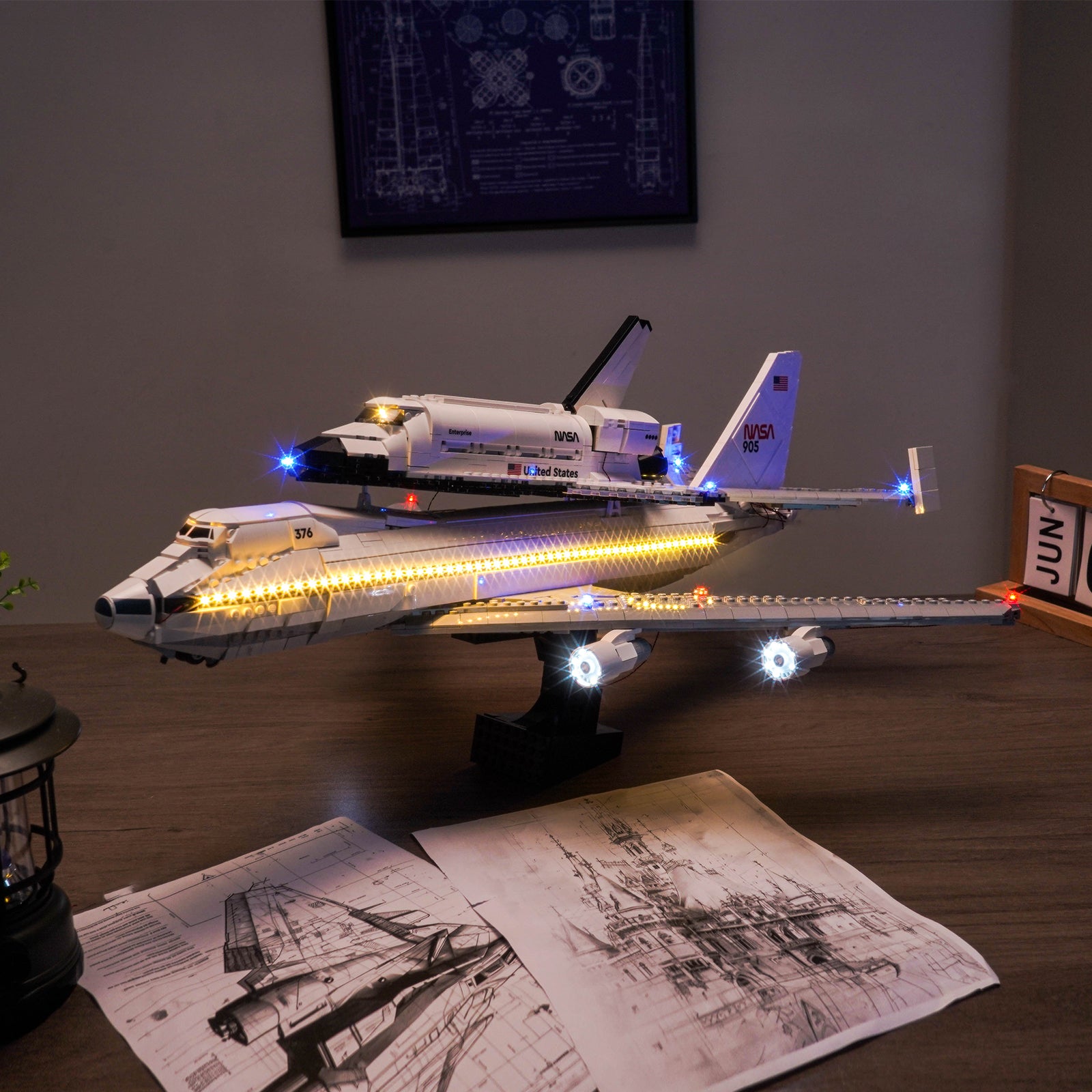 BrickBling Light Kit for LEGO Icons Shuttle Carrier Aircraft 10360 Plus Version