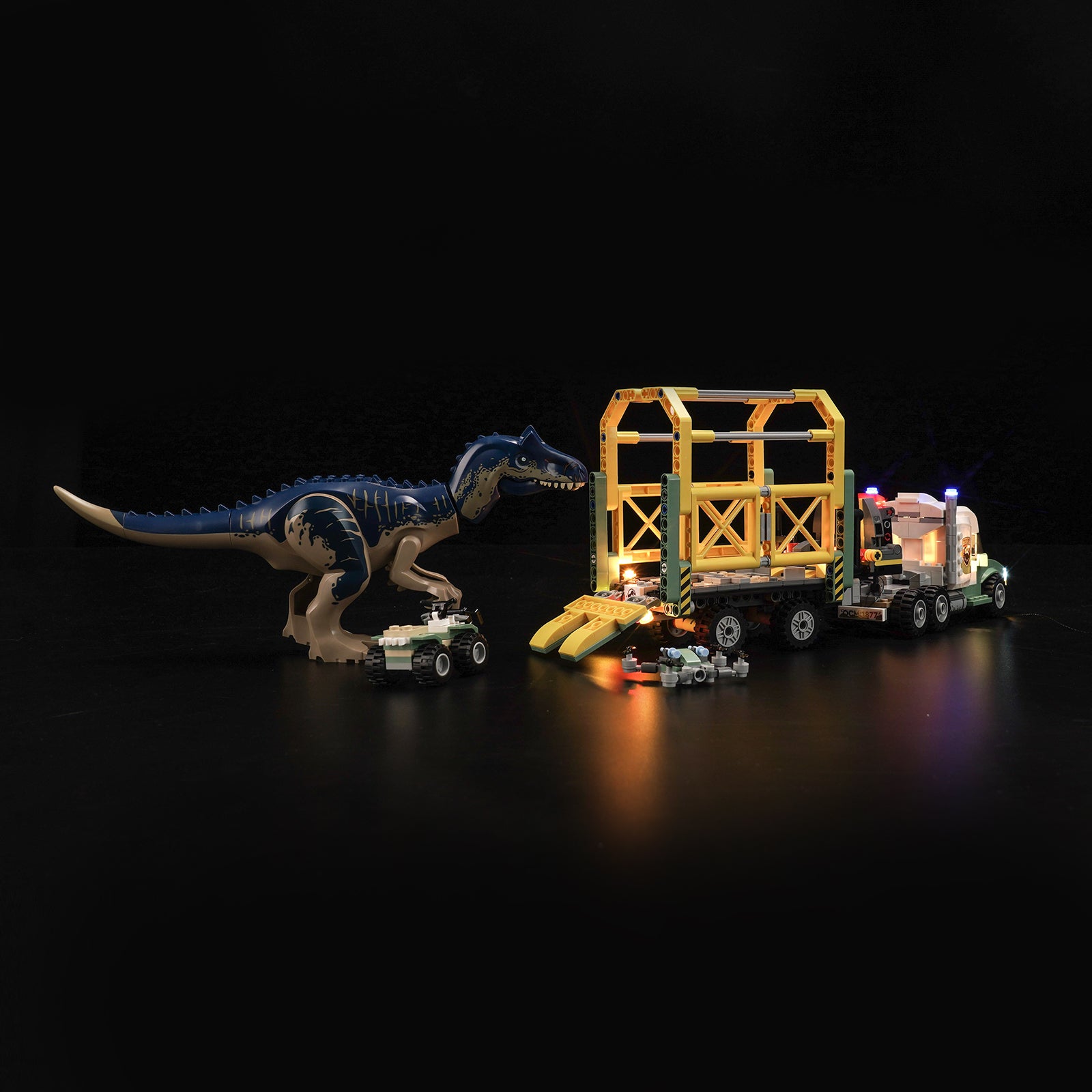 BrickBling Light Kit for LEGO Dinosaur Missions: Allosaurus Transport Truck 76966