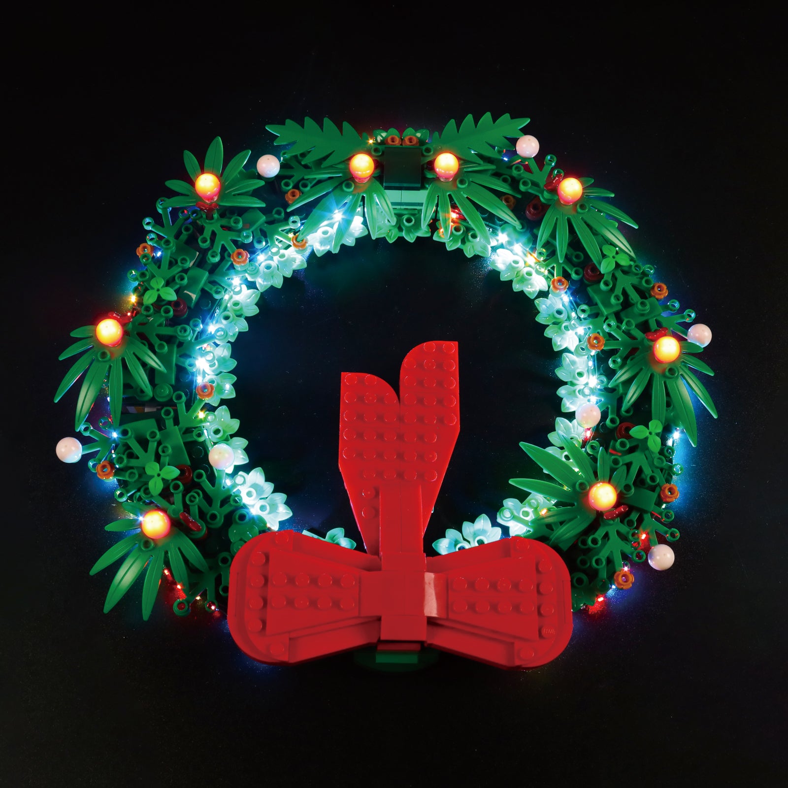 Kit d'éclairage BrickBling pour couronne de Noël LEGO 2-en-1 40426 version musicale