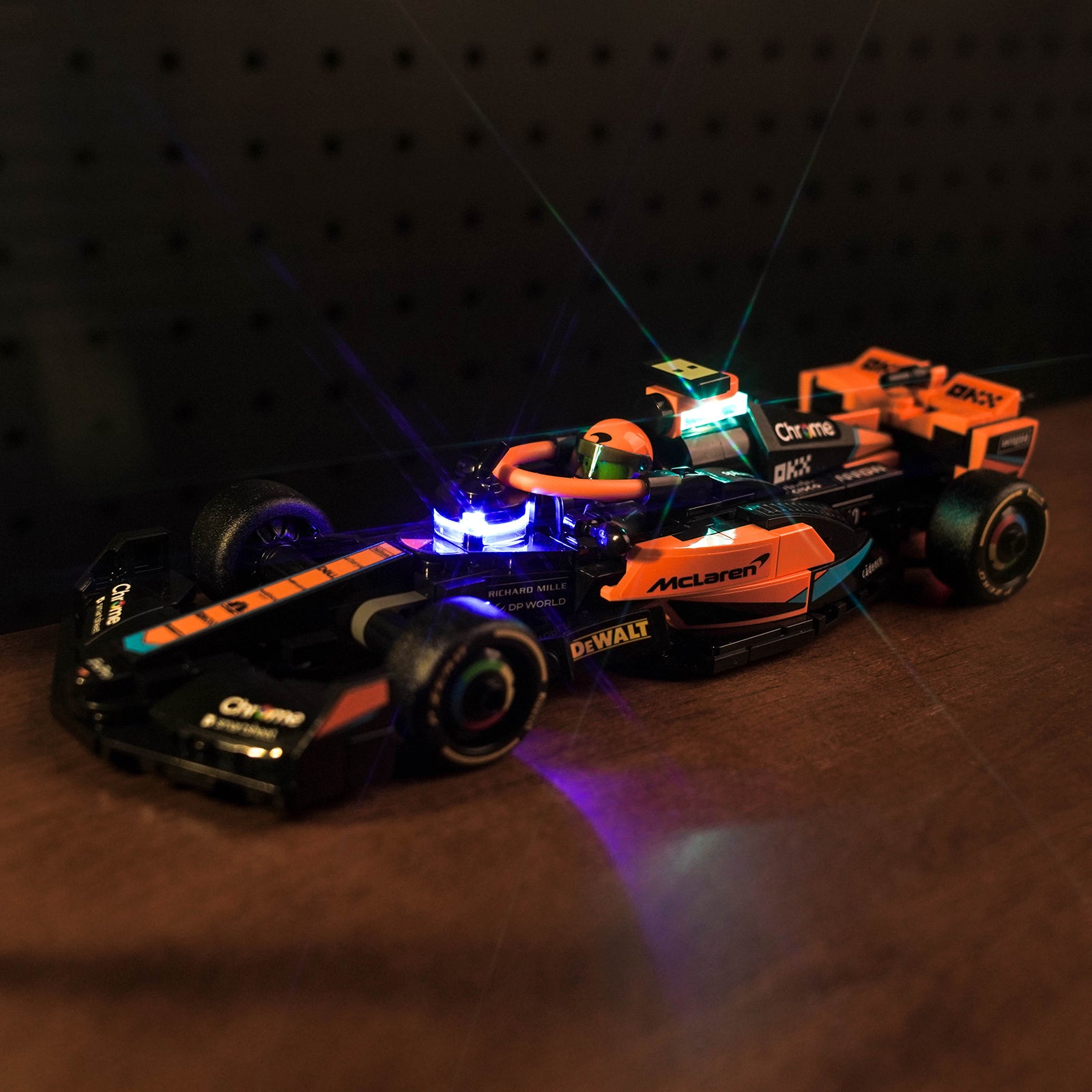 BrickBling Light Kit for LEGO Speed Champions 2023 McLaren Formula 1 Race Car 76919