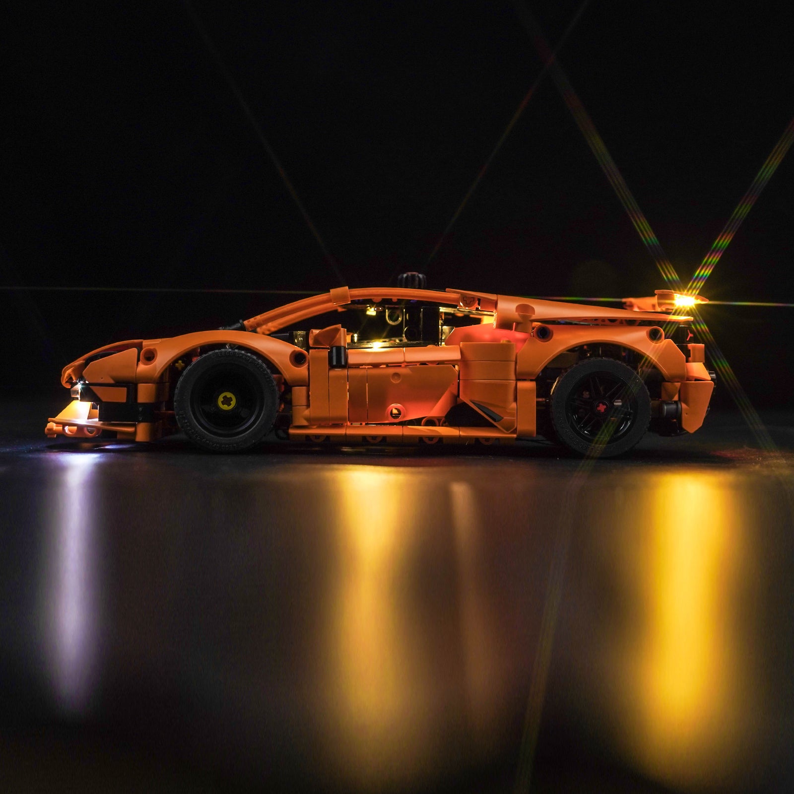 BrickBling Lichtset für LEGO Lamborghini Huracán Tecnica Orange 42196