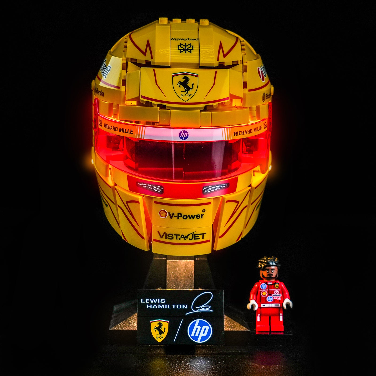BrickBling Light Kit for LEGO Editions Scuderia Ferrari HP Lewis Hamilton Helmet 43022
