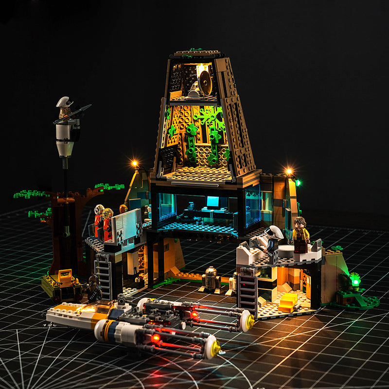 BrickBling Lichtset für LEGO Yavin 4 Rebellenbasis 75365