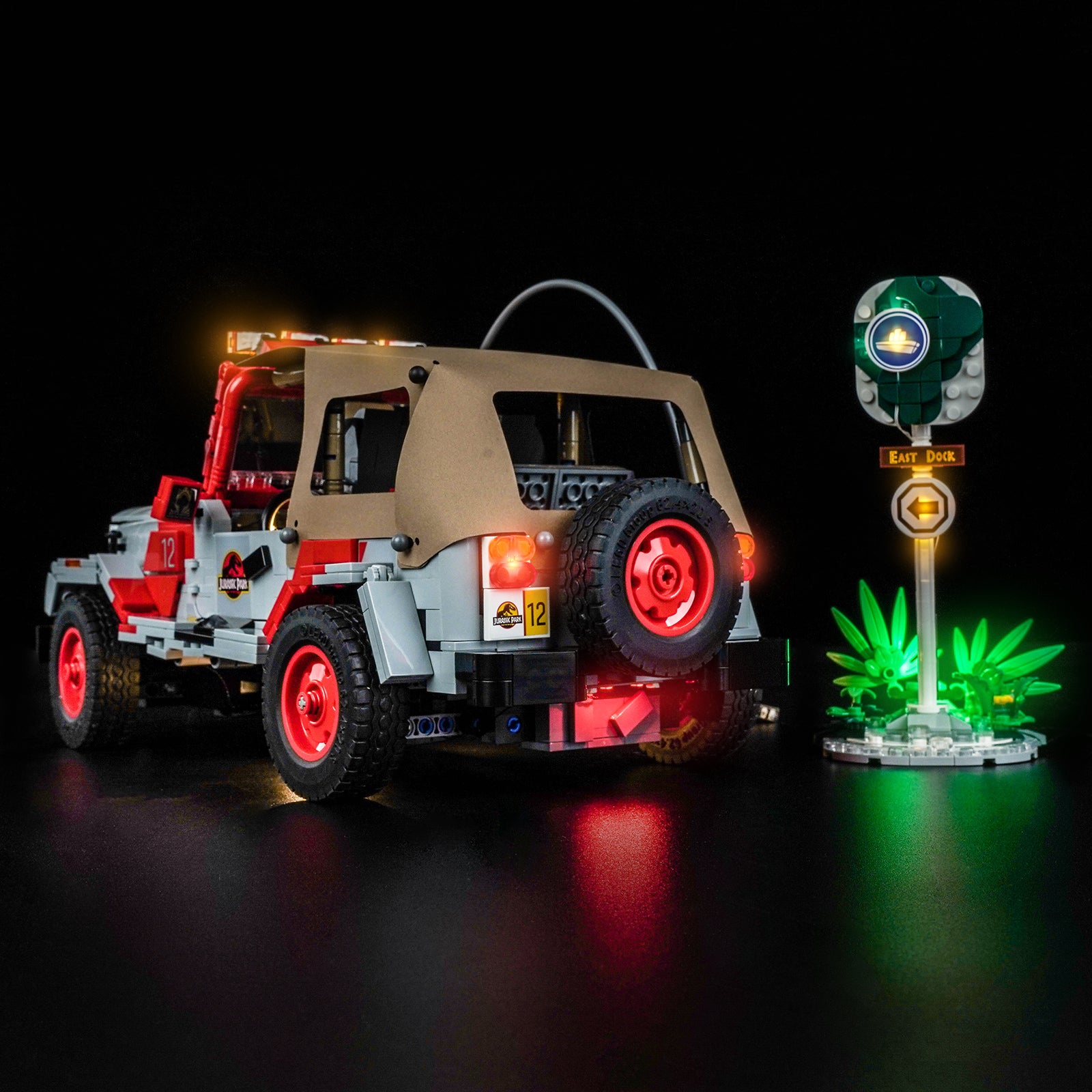 BrickBling Light Kit for LEGO Jurassic World Jurassic Park Jeep® Wrangler 77984