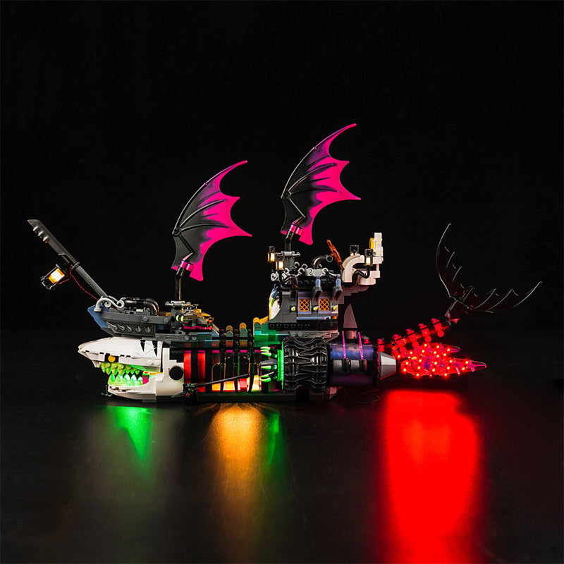 BrickBling Lichtset für LEGO Nightmare Shark Ship 71469