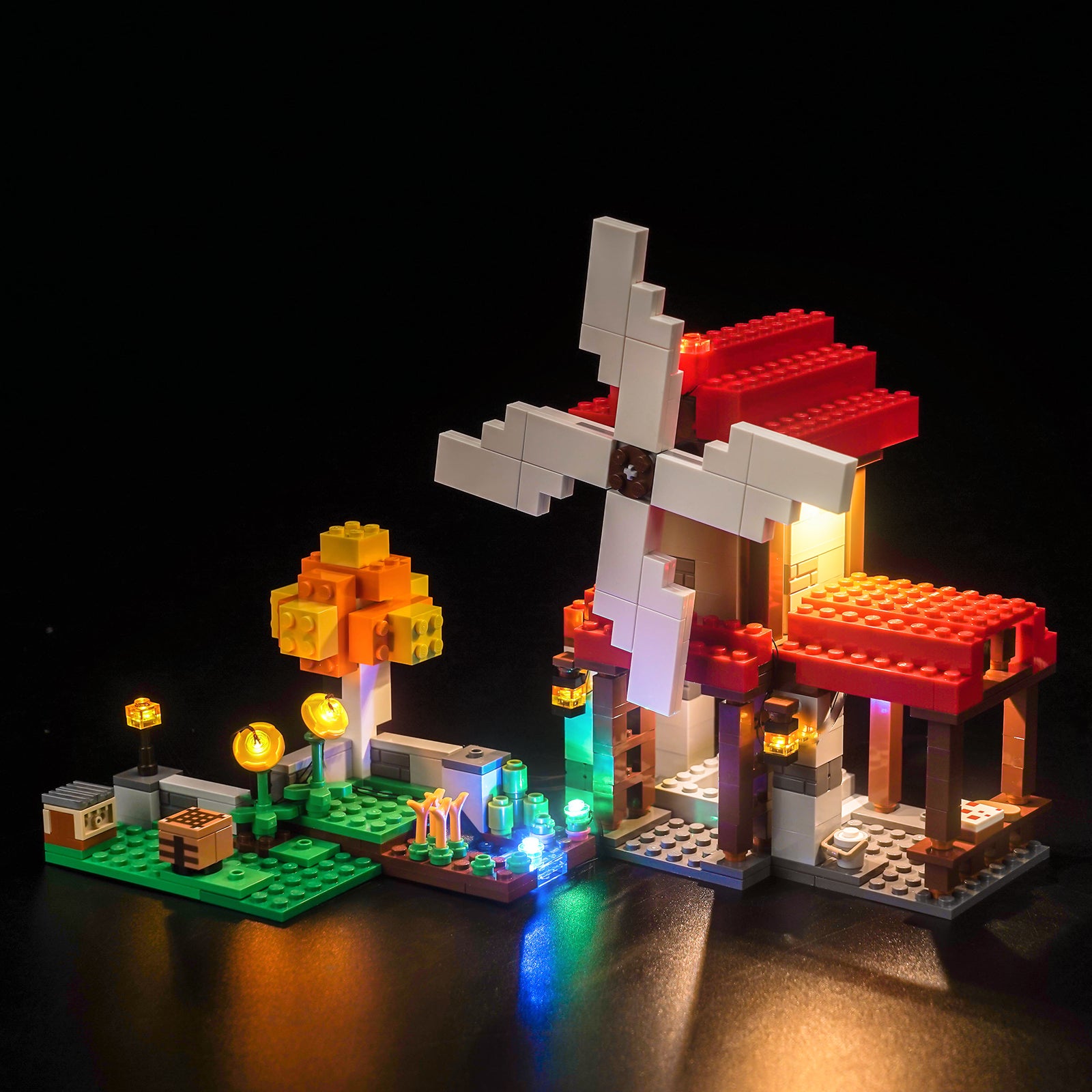 BrickBling Light Kit for LEGO Minecraft The Windmill Farm 21262