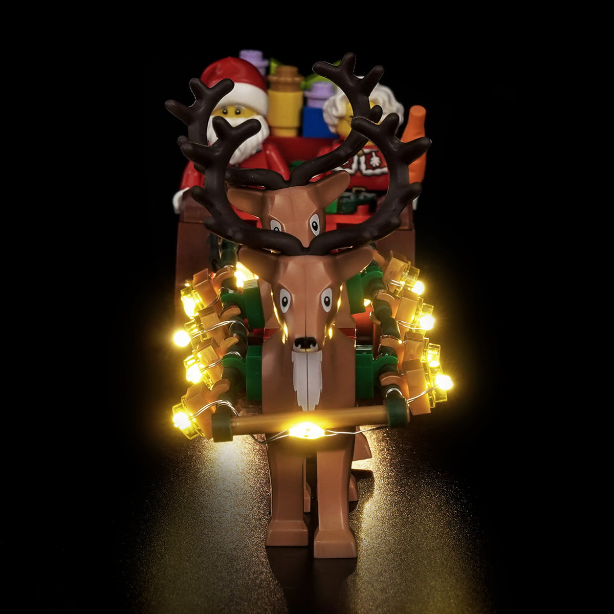 Kit d'éclairage BrickBling pour l'aventure du traîneau du Père Noël LEGO 40866