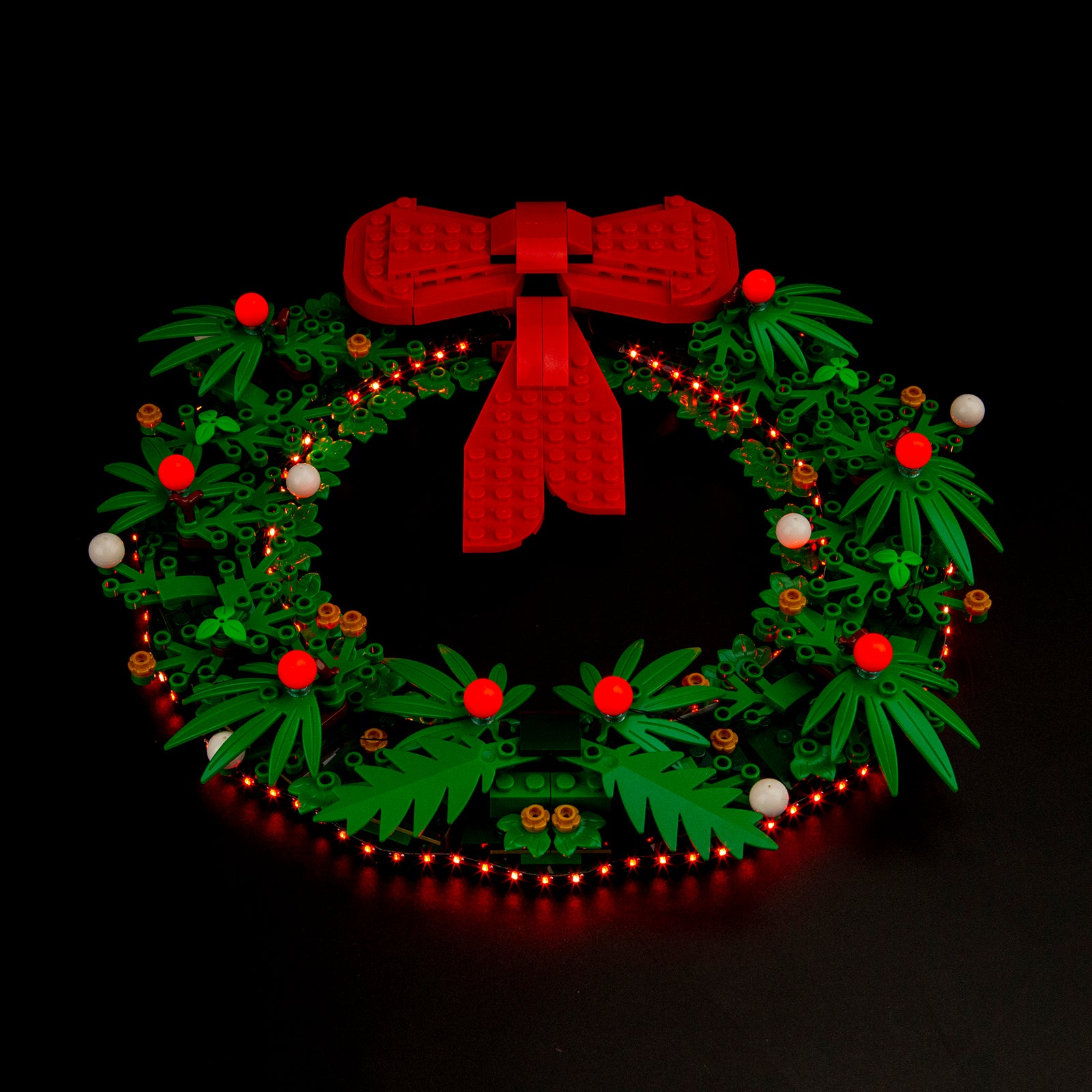 Kit d'éclairage BrickBling pour couronne de Noël LEGO 2-en-1 40426 version musicale
