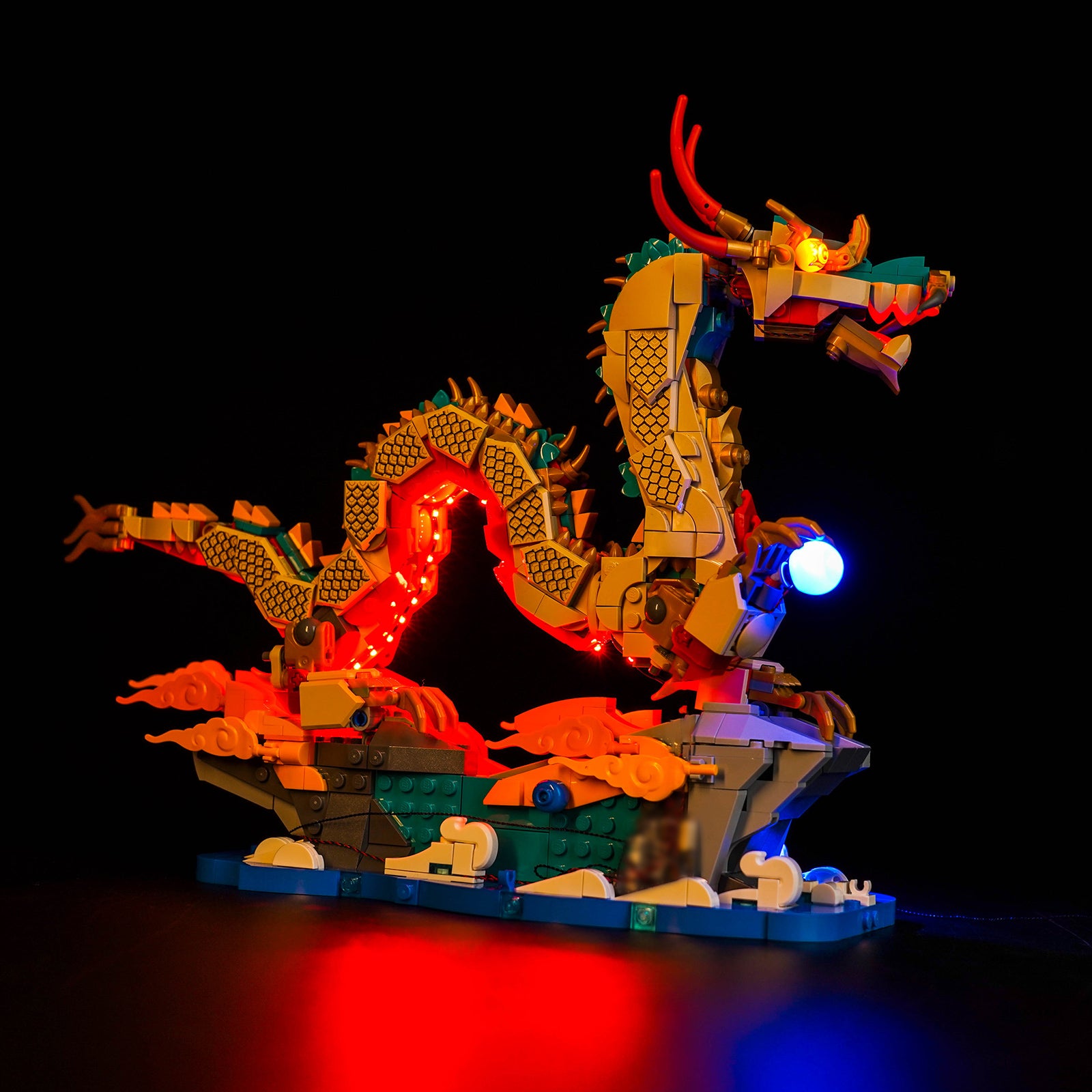 BrickBling Light Kit for LEGO Auspicious Dragon 80112 Classic Version