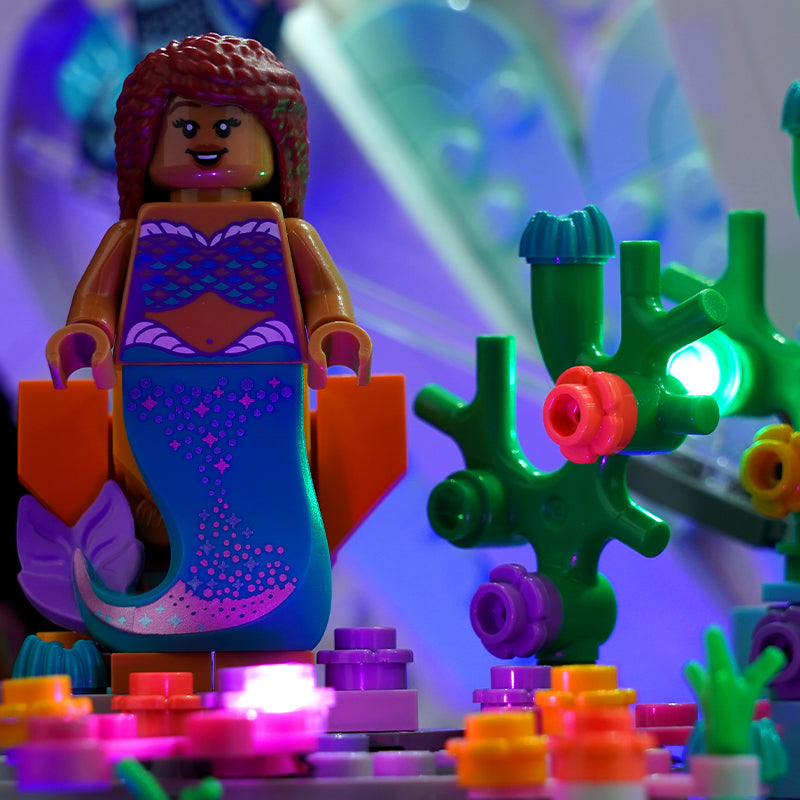 BrickBling Lichtset für die kleine Meerjungfrau Royal Clamshell 43225